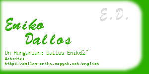 eniko dallos business card